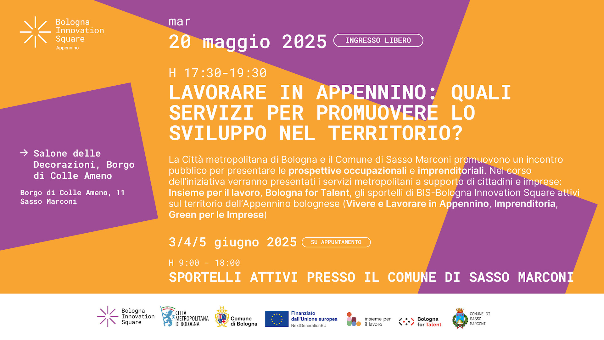 Lavorare in Appennino 2025