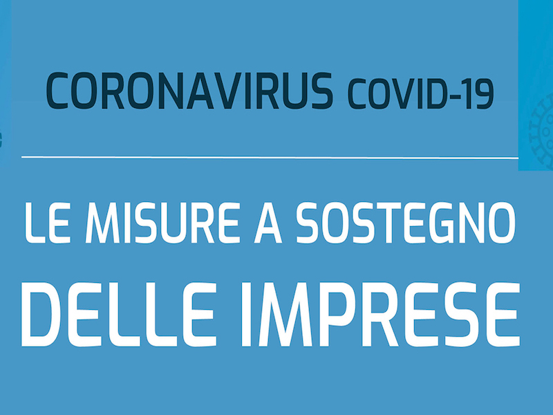 Coronavirus, le misure a sostegno delle imprese