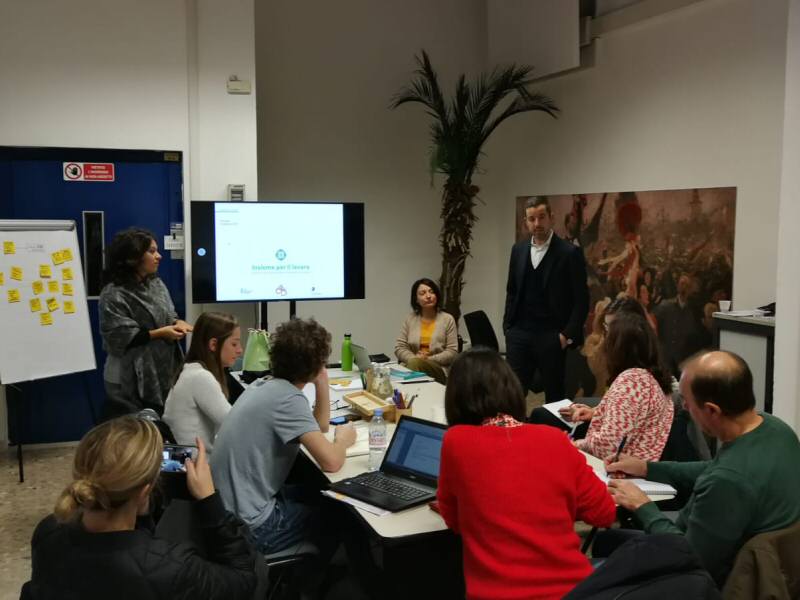 La Fédération des acteurs de la solidarité in visita negli spazi di Insieme per il lavoro