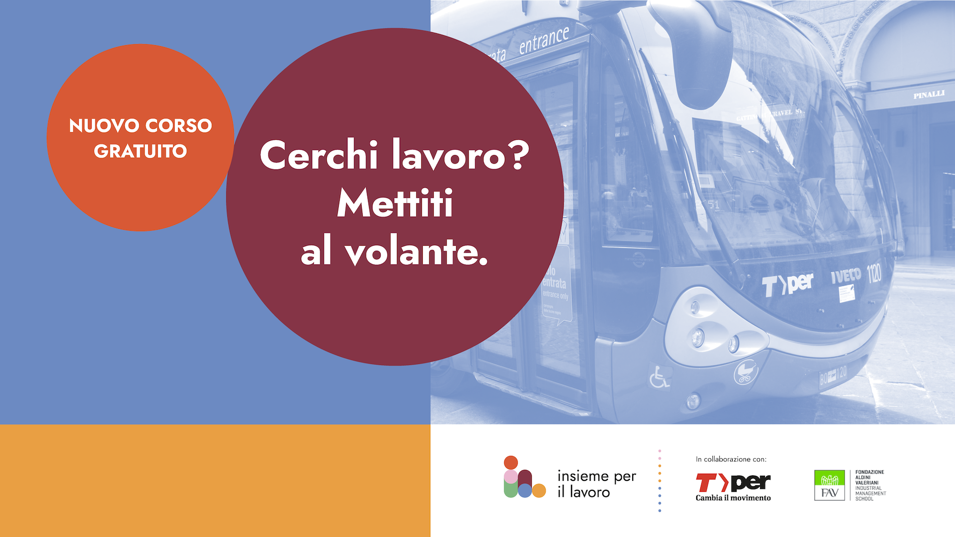 NUOVO CORSO GRATUITO PER CONDUCENTI DI AUTOBUS Tper