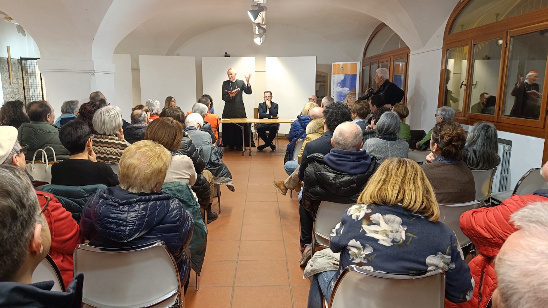 incontro del cardinale e arcivescovo di Bologna Matteo Zuppi a Sasso Marconi
