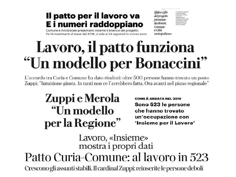 Presentato il piano di lavoro 2020 di Insieme per il lavoro