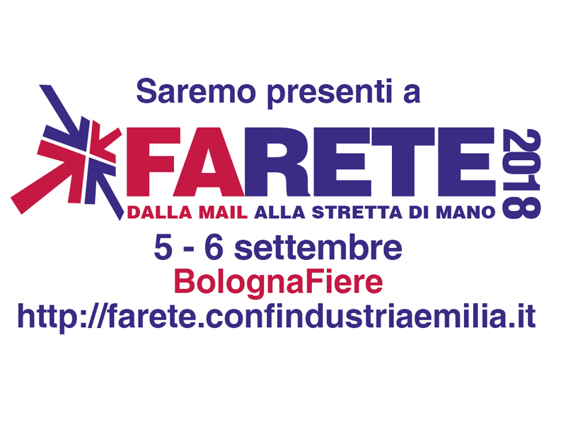 Insieme per il lavoro partecipa a Farete 2018 il 5 e 6 settembre