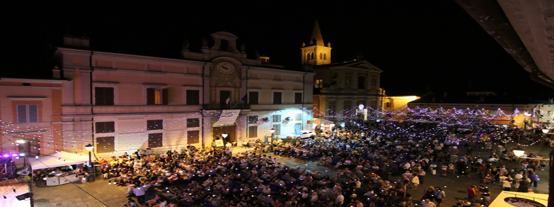 la piazza di Pieve di Cento